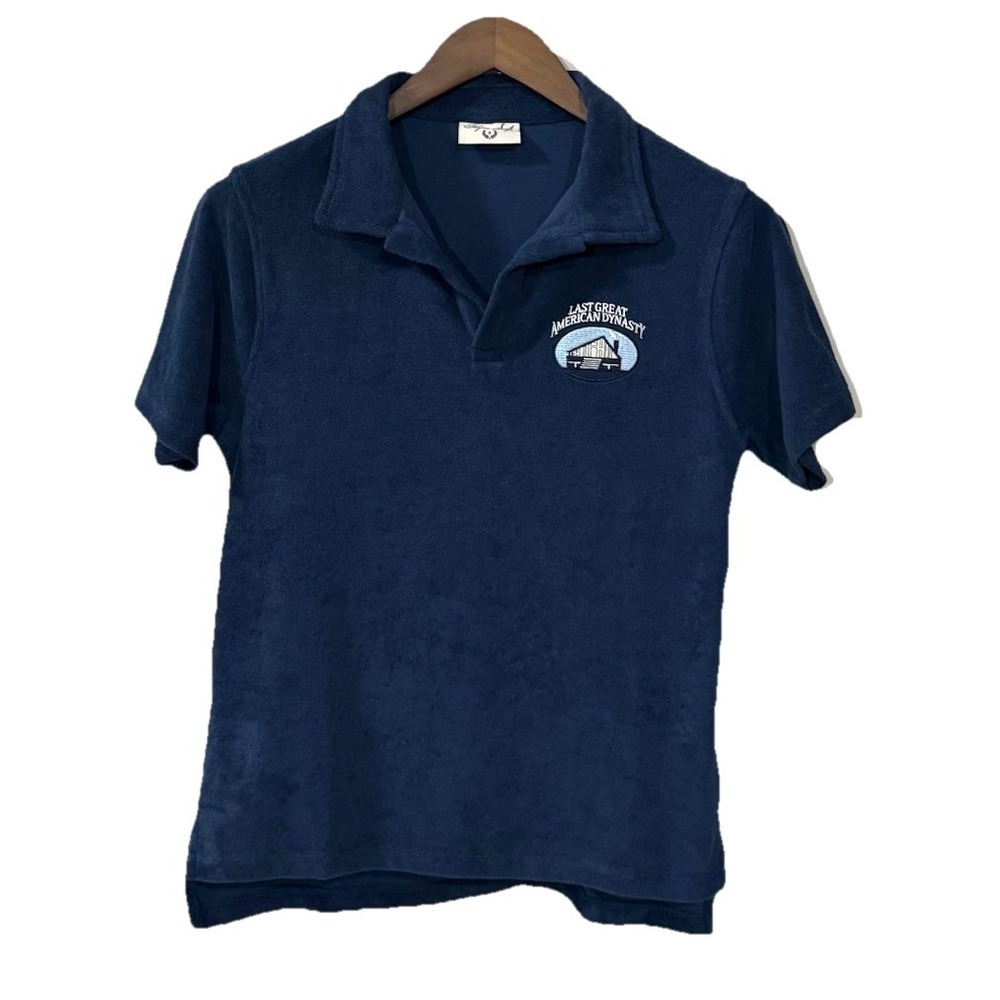 Taylor Swift Polo Shirt S Navy Blue Terry Cloth Last Great American Dynasty